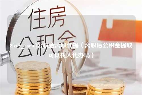 乐清公积金离职代提（离职后公积金提取可以找人代办吗）